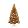 Árbol de Navidad con 300 LED con soporte Dorado 180 cm PET en Decoración Festiva y Estacional | Comprar online en Foru.es