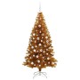 Árbol de Navidad con 300 LED con soporte Dorado 180 cm PET en Decoración Festiva y Estacional | Comprar online en Foru.es