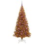 Árbol de Navidad con 300 LED con soporte Dorado 180 cm PET en Decoración Festiva y Estacional | Comprar online en Foru.es