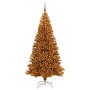 Árbol de Navidad con 300 LED con soporte Dorado 210 cm PET en Decoración Festiva y Estacional | Comprar online en Foru.es