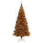 Árbol de Navidad con 300 LED con soporte Dorado 210 cm PET en Decoración Festiva y Estacional | Comprar online en Foru.es