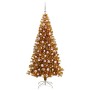 Árbol de Navidad con 300 LED con soporte Dorado 210 cm PET en Decoración Festiva y Estacional | Comprar online en Foru.es
