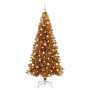 Árbol de Navidad con 300 LED con soporte Dorado 210 cm PET en Decoración Festiva y Estacional | Comprar online en Foru.es