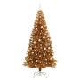 Árbol de Navidad con 300 LED con soporte Dorado 210 cm PET en Decoración Festiva y Estacional | Comprar online en Foru.es