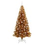Árbol de Navidad con 300 LED con soporte Dorado 210 cm PET en Decoración Festiva y Estacional | Comprar online en Foru.es