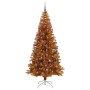 Árbol de Navidad con 300 LED con soporte Dorado 210 cm PET en Decoración Festiva y Estacional | Comprar online en Foru.es