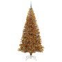 Árbol de Navidad con 300 LED con soporte Dorado 210 cm PET en Decoración Festiva y Estacional | Comprar online en Foru.es