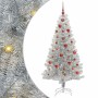 Árbol de Navidad con 150 LED con soporte Plateado 150 cm PET en Decoración Festiva y Estacional | Comprar online en Foru.es