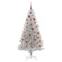 Árbol de Navidad con 150 LED con soporte Plateado 150 cm PET en Decoración Festiva y Estacional | Comprar online en Foru.es