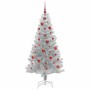 Árbol de Navidad con 150 LED con soporte Plateado 150 cm PET en Decoración Festiva y Estacional | Comprar online en Foru.es
