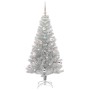 Árbol de Navidad con 150 LED con soporte Plateado 150 cm PET en Decoración Festiva y Estacional | Comprar online en Foru.es