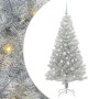 Árbol de Navidad con 150 LED con soporte Plateado 150 cm PET en Decoración Festiva y Estacional | Comprar online en Foru.es