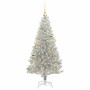 Árbol de Navidad con 150 LED con soporte Plateado 150 cm PET en Decoración Festiva y Estacional | Comprar online en Foru.es