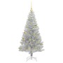 Árbol de Navidad con 150 LED con soporte Plateado 150 cm PET en Decoración Festiva y Estacional | Comprar online en Foru.es