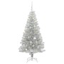 Árbol de Navidad con 150 LED con soporte Plateado 150 cm PET en Decoración Festiva y Estacional | Comprar online en Foru.es
