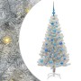Árbol de Navidad con 150 LED con soporte Plateado 150 cm PET en Decoración Festiva y Estacional | Comprar online en Foru.es