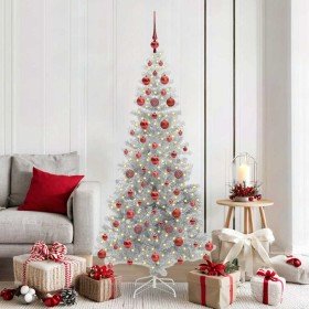 Árbol de Navidad con 300 LED con soporte Plateado 180 cm PET en Decoración Festiva y Estacional | Comprar online en Foru.es