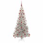 Árbol de Navidad con 300 LED con soporte Plateado 180 cm PET en Decoración Festiva y Estacional | Comprar online en Foru.es