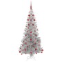 Árbol de Navidad con 300 LED con soporte Plateado 180 cm PET en Decoración Festiva y Estacional | Comprar online en Foru.es