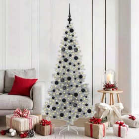 Árbol de Navidad con 300 LED con soporte Plateado 180 cm PET en Decoración Festiva y Estacional | Comprar online en Foru.es