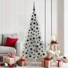 Árbol de Navidad con 300 LED con soporte Plateado 180 cm PET en Decoración Festiva y Estacional | Comprar online en Foru.es