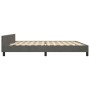 Estructura cama con cabecero terciopelo gris oscuro 200x200 cm de vidaXL, Camas y somieres - Ref: Foro24-3125654, Precio: 216...