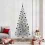 Árbol de Navidad con 300 LED con soporte Plateado 210 cm PET en Decoración Festiva y Estacional | Comprar online en Foru.es