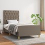 Estructura de cama con cabecero de tela gris taupe 80x200 cm de vidaXL, Camas y somieres - Ref: Foro24-3125256, Precio: 163,3...