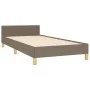 Estructura de cama con cabecero de tela gris taupe 80x200 cm de vidaXL, Camas y somieres - Ref: Foro24-3125256, Precio: 161,8...