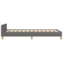 Estructura de cama con cabecero de tela gris oscuro 90x200 cm de vidaXL, Camas y somieres - Ref: Foro24-3125188, Precio: 146,...
