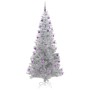 Árbol de Navidad con 300 LED con soporte Plateado 210 cm PET en Decoración Festiva y Estacional | Comprar online en Foru.es