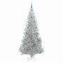 Árbol de Navidad con 300 LED con soporte Plateado 210 cm PET en Decoración Festiva y Estacional | Comprar online en Foru.es
