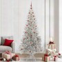 Árbol de Navidad con 300 LED con soporte Plateado 240 cm PET en Decoración Festiva y Estacional | Comprar online en Foru.es