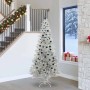 Árbol de Navidad con 300 LED con soporte Plateado 240 cm PET en Decoración Festiva y Estacional | Comprar online en Foru.es