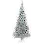 Árbol de Navidad con 300 LED con soporte Plateado 240 cm PET en Decoración Festiva y Estacional | Comprar online en Foru.es