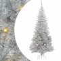 Árbol de Navidad con 300 LED con soporte Plateado 240 cm PET en Decoración Festiva y Estacional | Comprar online en Foru.es