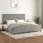 Estructura de cama con cabecero terciopelo gris claro 200x200cm de vidaXL, Camas y somieres - Ref: Foro24-3125775, Precio: 23...