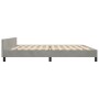 Estructura de cama con cabecero terciopelo gris claro 200x200cm de vidaXL, Camas y somieres - Ref: Foro24-3125775, Precio: 23...