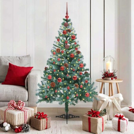 Árbol de Navidad artificial Verde 150 cm PVC y acero en Decoración Festiva y Estacional | Comprar online en Foru.es