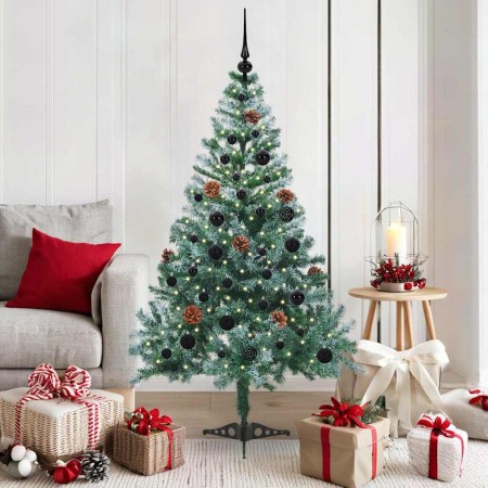 Árbol de Navidad artificial Verde 150 cm PVC y acero en Decoración Festiva y Estacional | Comprar online en Foru.es