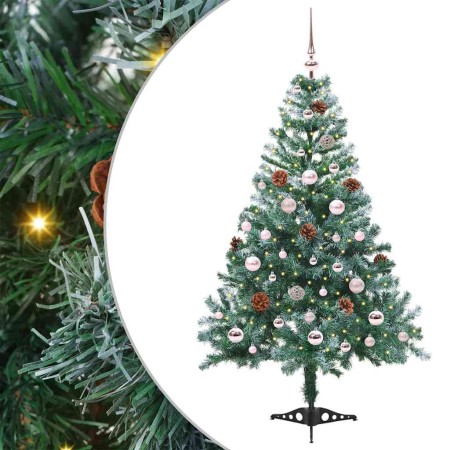 Árbol de Navidad artificial Verde 150 cm PVC y acero en Decoración Festiva y Estacional | Comprar online en Foru.es