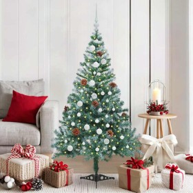 Árbol de Navidad artificial Verde 150 cm PVC y acero en Decoración Festiva y Estacional | Comprar online en Foru.es