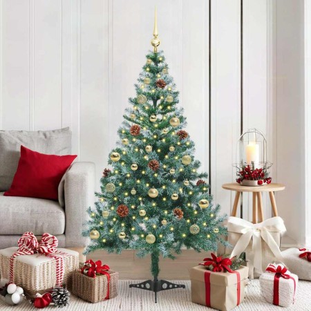 Árbol de Navidad artificial Verde 150 cm PVC y acero en Decoración Festiva y Estacional | Comprar online en Foru.es