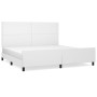 Estructura de cama cabecero cuero sintético blanco 200x200 cm de vidaXL, Camas y somieres - Ref: Foro24-3125470, Precio: 248,...