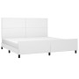 Estructura de cama cabecero cuero sintético blanco 200x200 cm de vidaXL, Camas y somieres - Ref: Foro24-3125470, Precio: 248,...