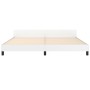 Estructura de cama cabecero cuero sintético blanco 200x200 cm de vidaXL, Camas y somieres - Ref: Foro24-3125470, Precio: 248,...