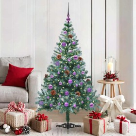 Árbol de Navidad artificial Verde 150 cm PVC y acero en Decoración Festiva y Estacional | Comprar online en Foru.es