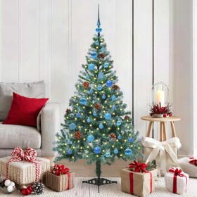Árbol de Navidad artificial Verde 150 cm PVC y acero en Decoración Festiva y Estacional | Comprar online en Foru.es