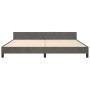 Estructura cama con cabecero terciopelo gris oscuro 200x200 cm de vidaXL, Camas y somieres - Ref: Foro24-3125959, Precio: 265...
