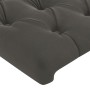 Estructura cama con cabecero terciopelo gris oscuro 200x200 cm de vidaXL, Camas y somieres - Ref: Foro24-3125959, Precio: 265...